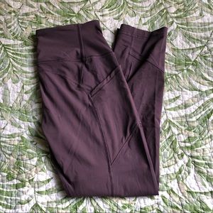 Purple Lululemon Cropped Leggings